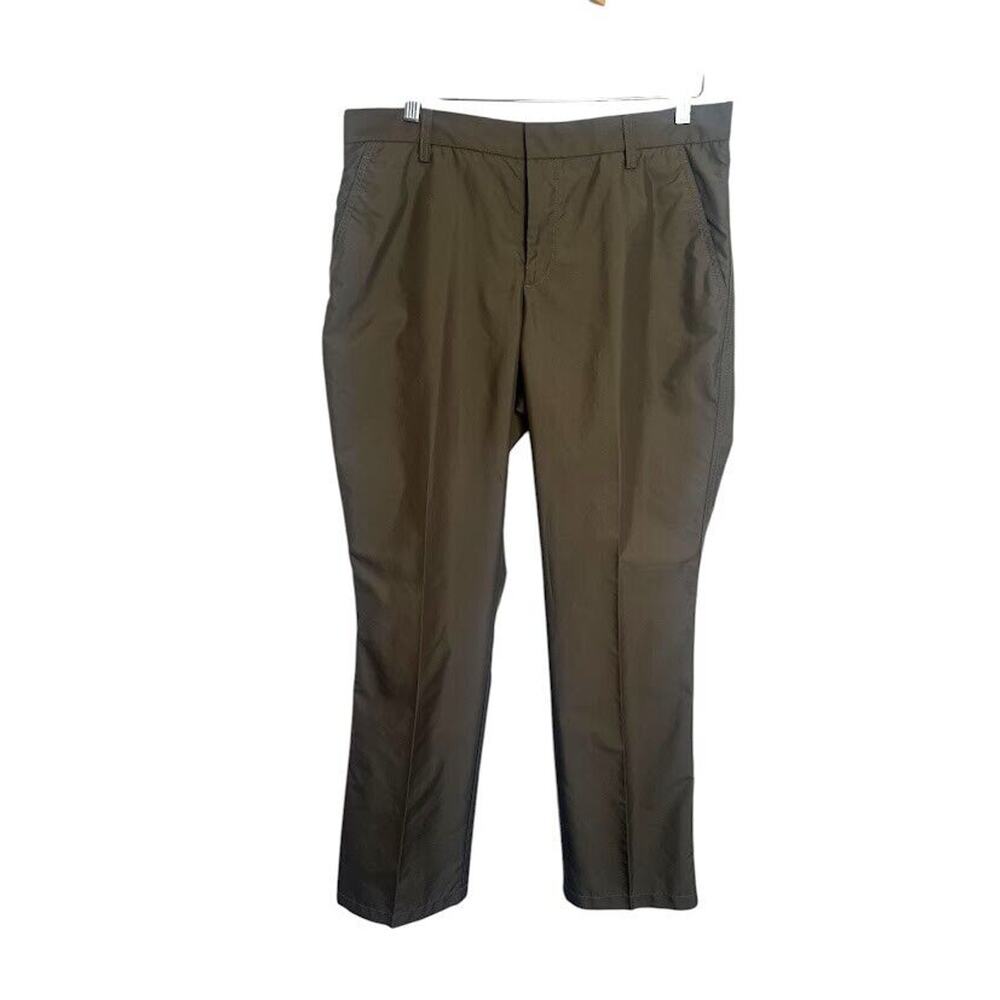 J.Lindeberg Brown Micro Twill Straight Golf Pant Mens Size 34x34 Regular Fit